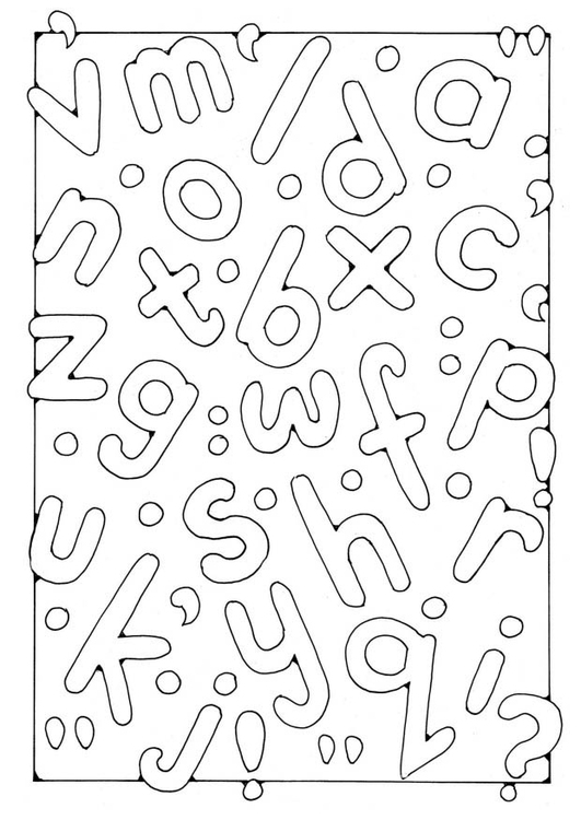 Coloriage Lettres