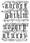 Coloriages lettres du 16ième siècle