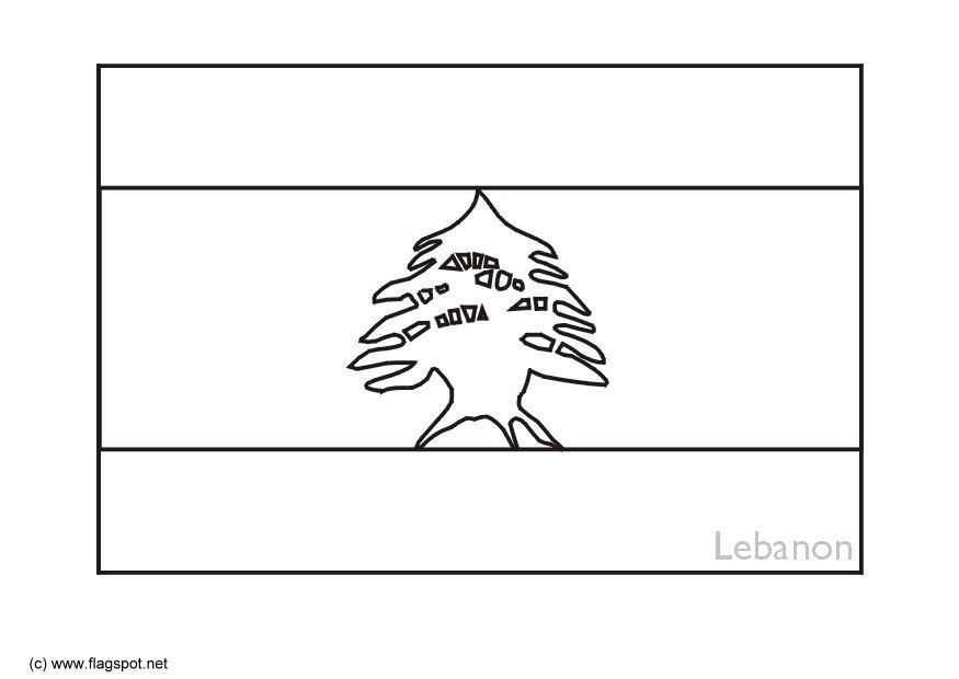 Coloriage Liban  Coloriages Gratuits à Imprimer  Dessin 6293