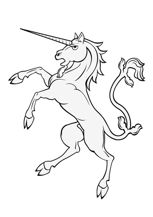 Coloriage licorne