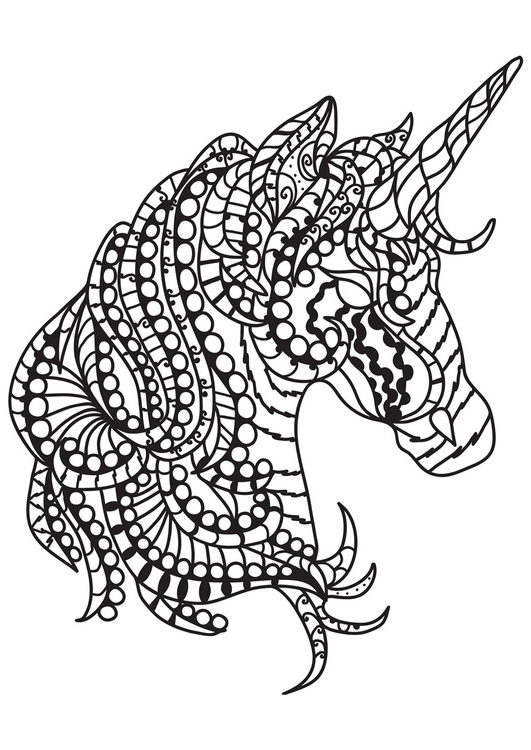 Coloriage Licorne