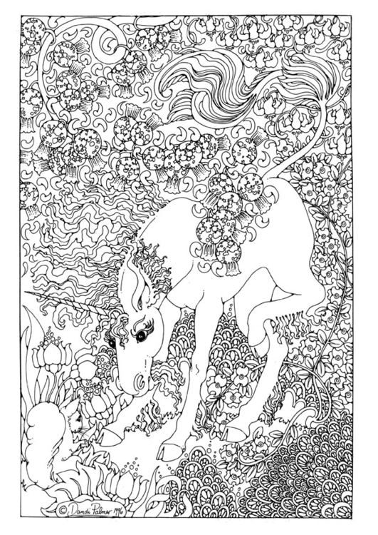 Coloriage Licorne