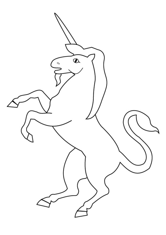 Coloriage licorne