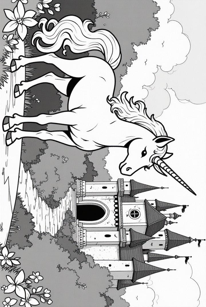 licorne pour chÃ¢teau magique