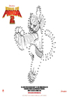 coloriage liez les points - Kung Fu Panda 2