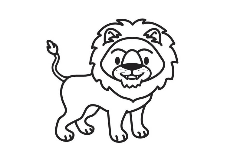 Coloriage Lion - Coloriages Gratuits à Imprimer - Dessin 17574
