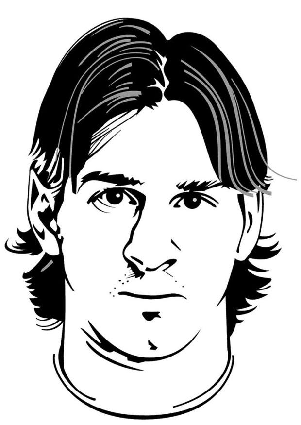 Coloriage Lionel Messi  Coloriages Gratuits à Imprimer  Dessin 24751