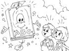 coloriage livre scolaire
