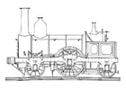 Coloriage locomotive Ã  vapeur