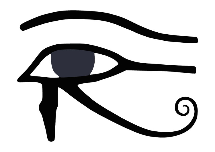 Coloriage l'oeil d'Horus