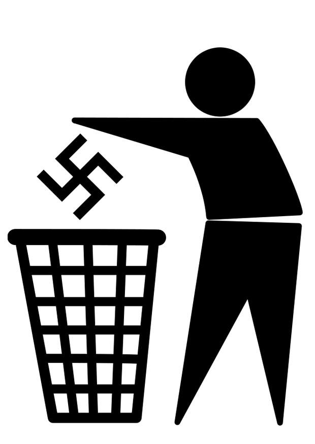 Coloriage logo de l'antifacisme