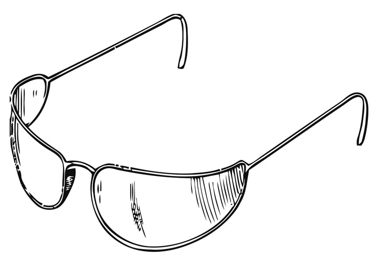 Coloriage lunettes de soleil - Coloriages Gratuits à Imprimer - Dessin