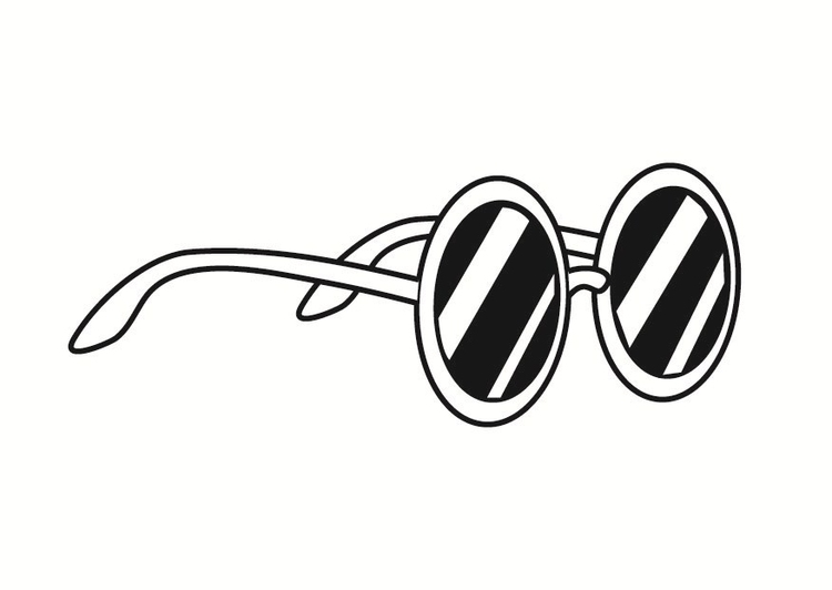Coloriage lunettes de soleil - Coloriages Gratuits à Imprimer - Dessin