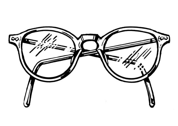 Coloriage lunettes