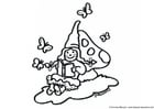 Coloriage lutin fÃ©minin