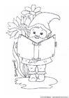 Coloriage lutin