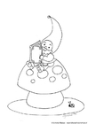 Coloriage lutin