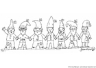 coloriage lutins 1 - 7