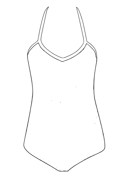 Dessin De Fille En Maillot De Bain / Bébé Fille Dessin Animé Imprimé