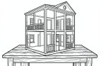 maison de poupée en bois