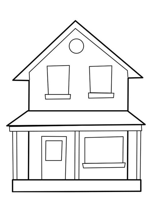 coloriage maison  coloriages gratuits à imprimer  dessin 22849