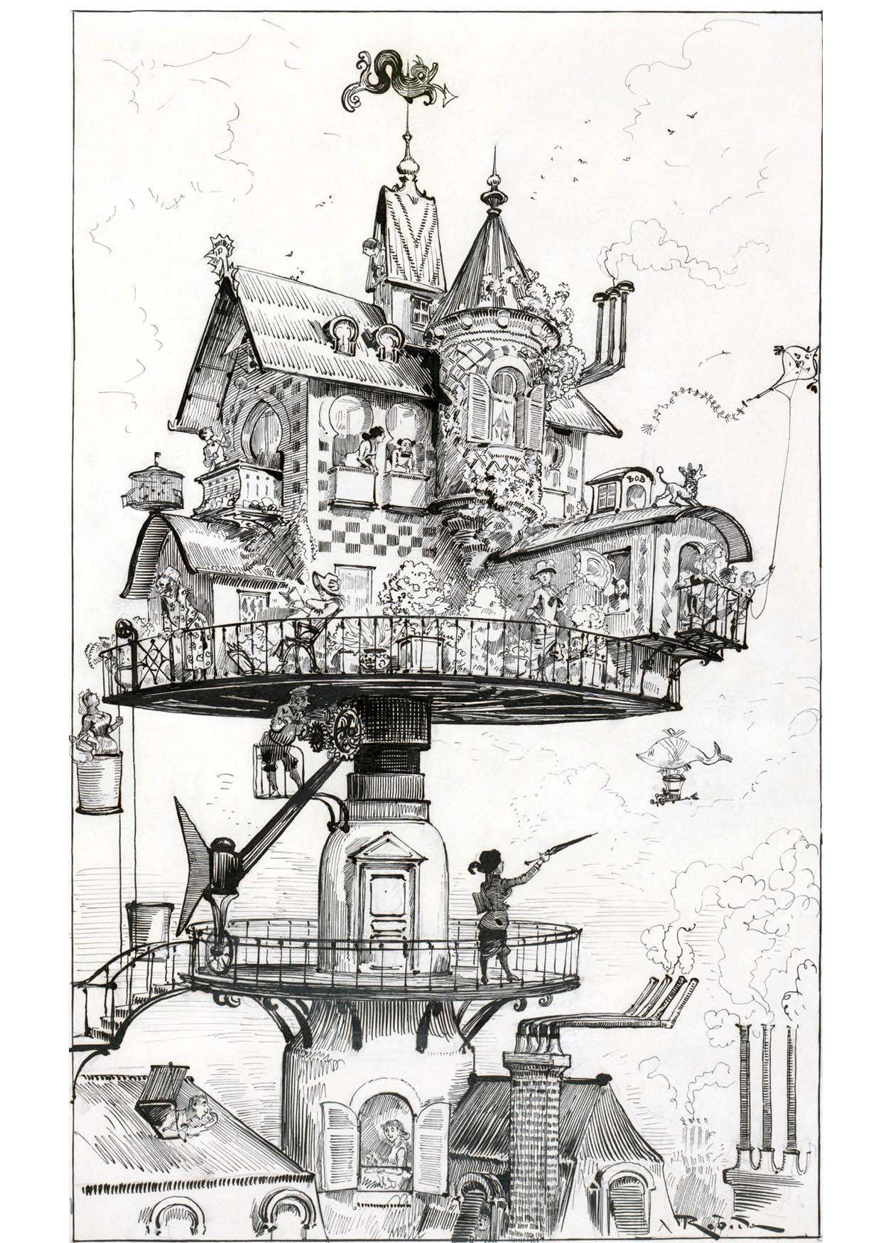 Coloriage maison du futur - 1883 - img 14777