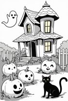 Maison hantée d'Halloween