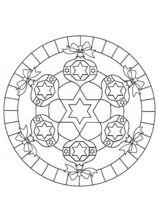 Coloriage mandala de NoÃ«l