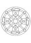 Coloriage mandala de NoÃ«l