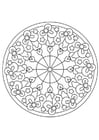 Coloriage mandala de NoÃ«l
