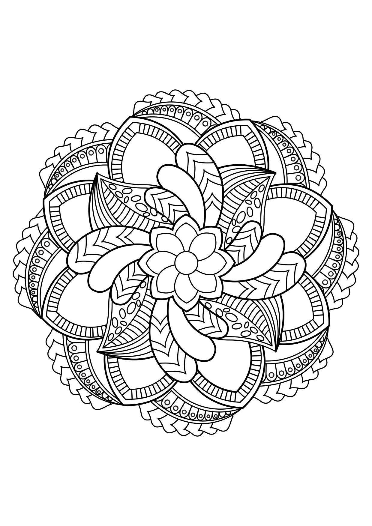 Coloriage Mandala  Coloriages Gratuits à Imprimer  Dessin 30831