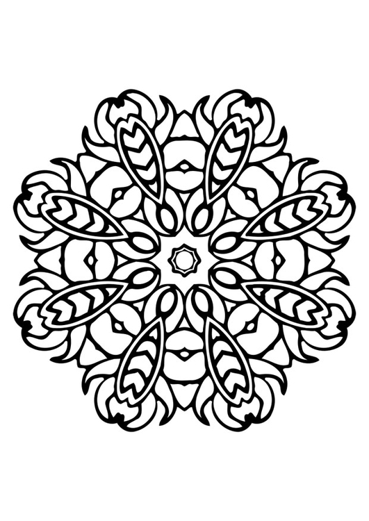 Coloriage Mandala