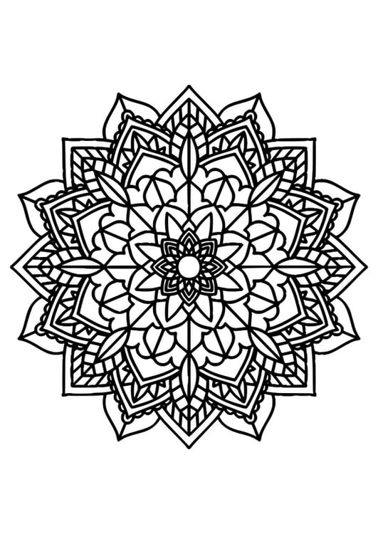 Coloriage mandala