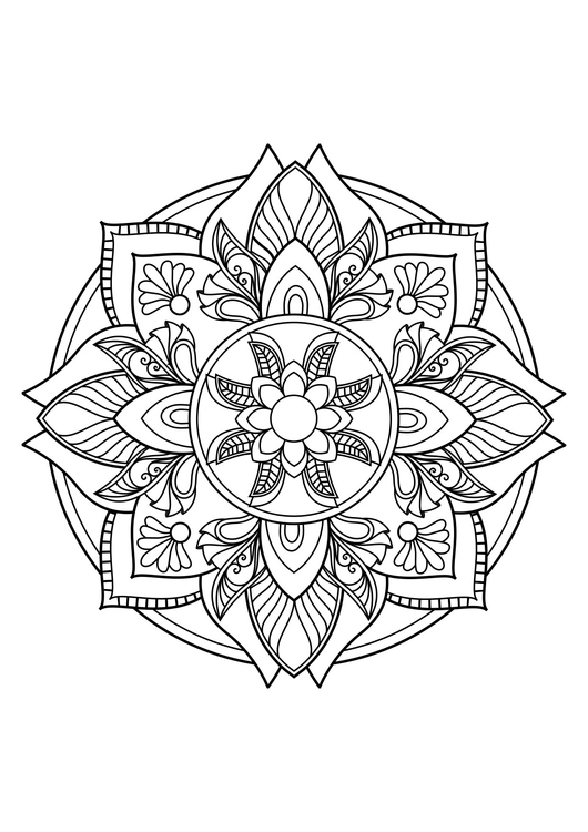 Coloriage Mandala