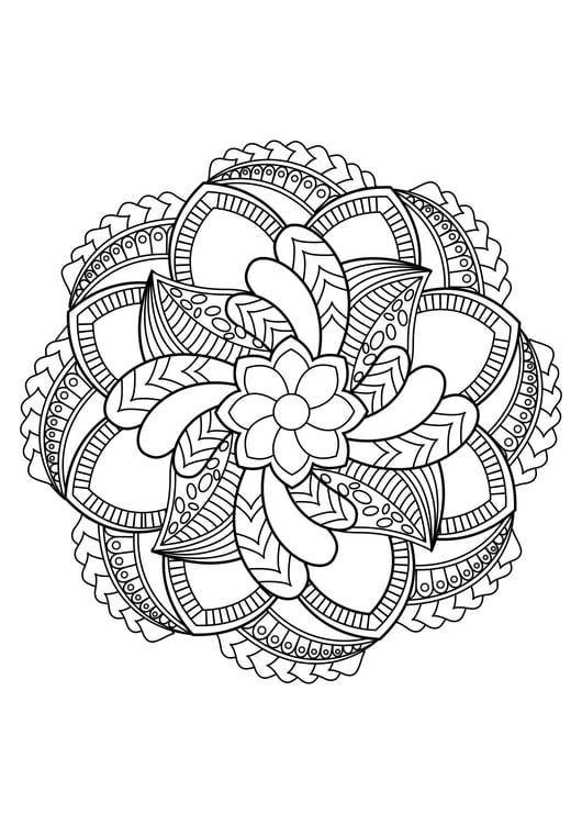 Coloriage Mandala