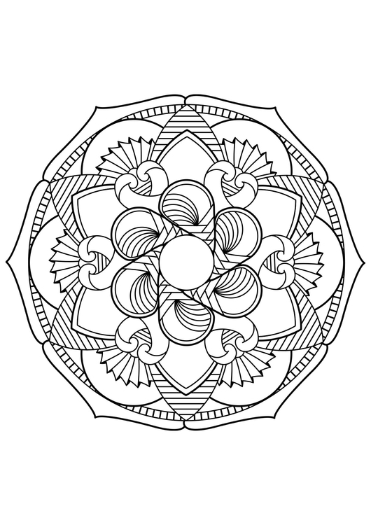 Coloriage mandala