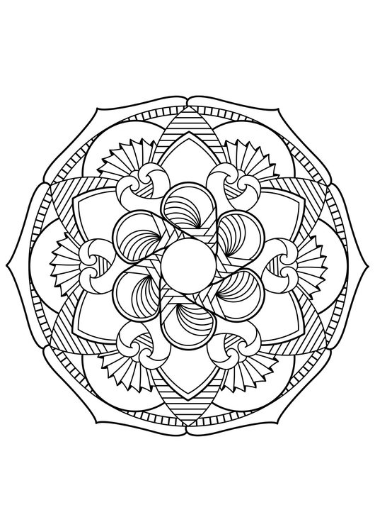 Coloriage mandala