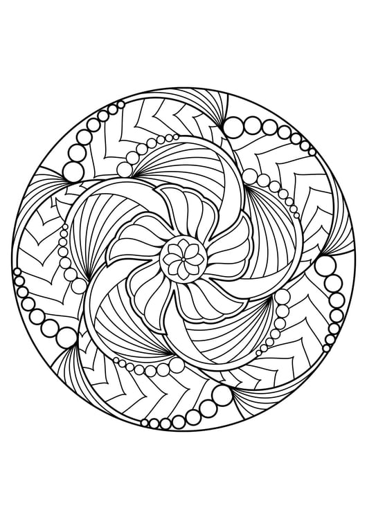 Coloriage mandala