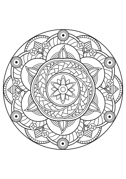 Coloriage mandala