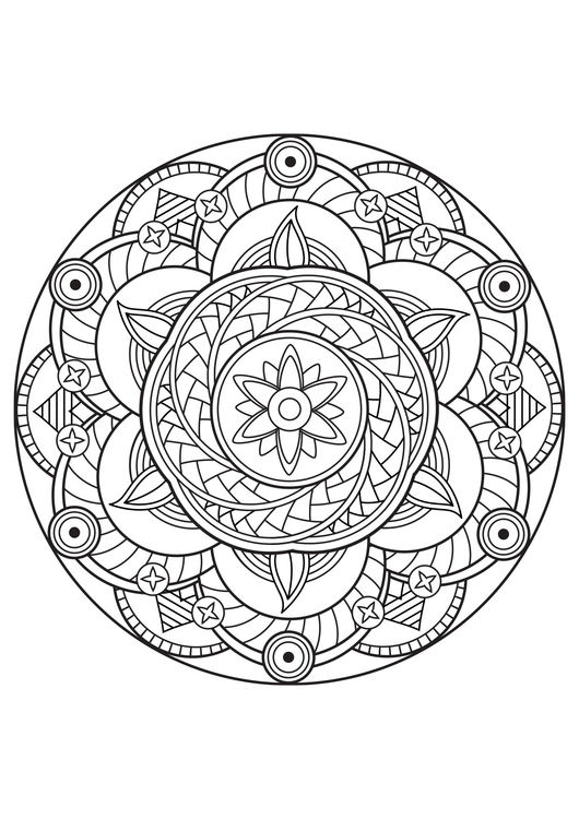 Coloriage mandala