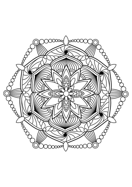 Coloriage mandala