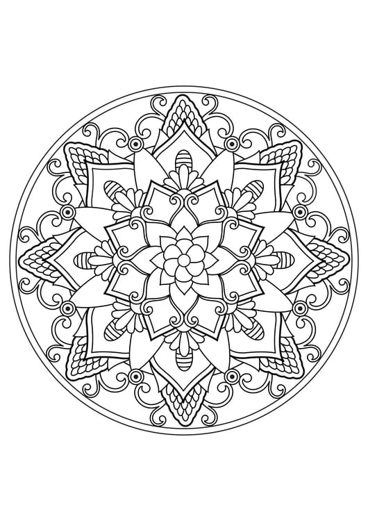 Coloriage mandala