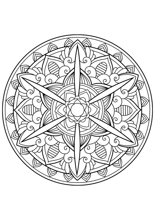 Coloriage Mandala