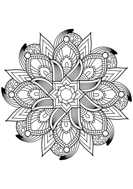 Coloriage Mandala  Coloriages Gratuits à Imprimer  Dessin 30875