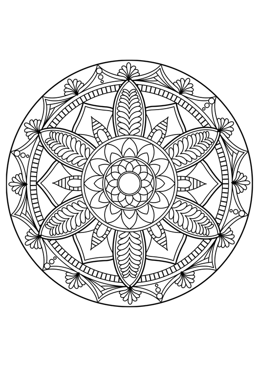 Coloriage Mandala