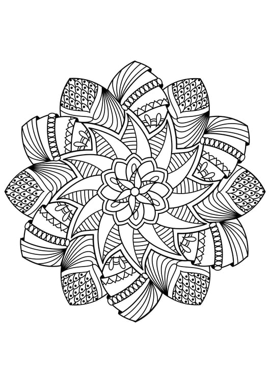 coloriage mandala