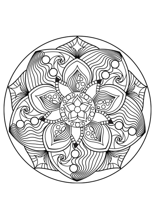 Coloriage Mandala