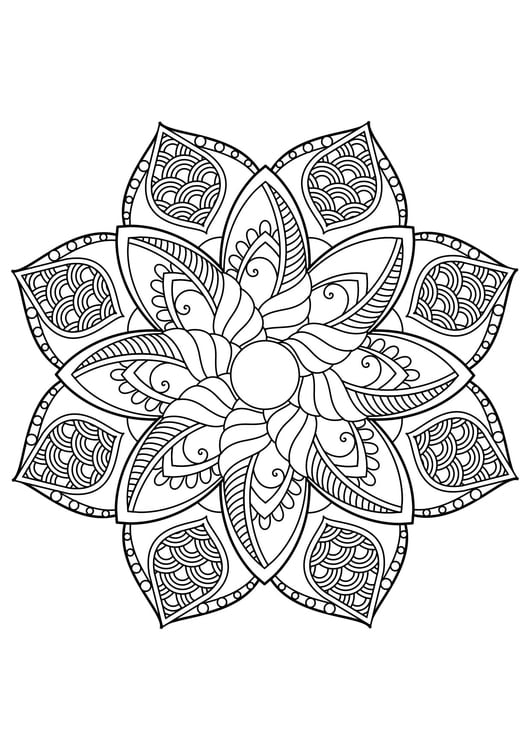 Coloriage Mandala