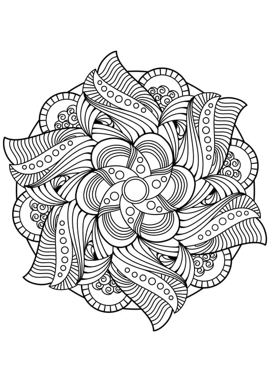 Coloriage Mandala  Coloriages Gratuits à Imprimer  Dessin 30881