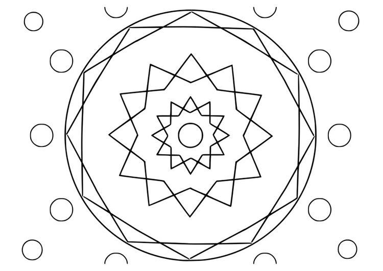 Coloriage mandala22